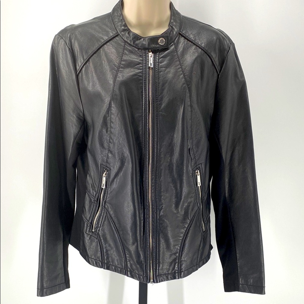 Kenneth Cole Reaction l Women’s Vegan Leather Jacket l